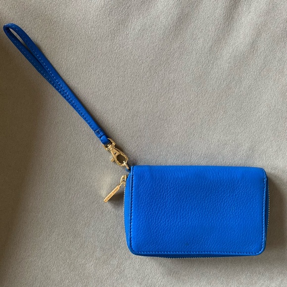 Tory Burch Blue Wristlet Clutch - Picture 2 of 5